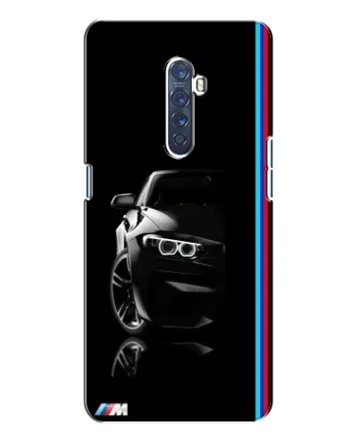 Чохол для OPPO Reno 2 з картинкою «Силует BMW в темряві»