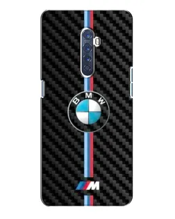 Чохол для OPPO Reno 2 з картинкою «Емблема BMW та карбон»