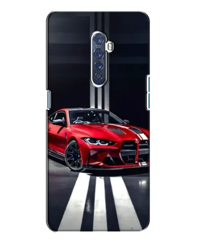 Чохол для OPPO Reno 2 з картинкою «Червона BMW на дорозі»