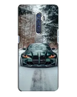 Чохол для OPPO Reno 2 з картинкою «BMW у зимовому лісі»
