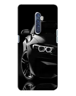 Чохол для OPPO Reno 2 з картинкою «Чорна BMW — профіль»
