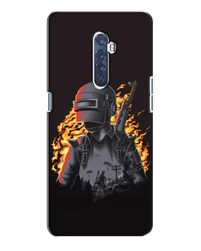 Чехол для OPPO Reno 2 с картинкой «PUBG — огненный силуэт» Чехол для OPPO Reno 2 с картинкой «PUBG — огненный силуэт»