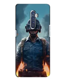 Чехол для OPPO Reno 2 с картинкой «PUBG — реалистичный герой»