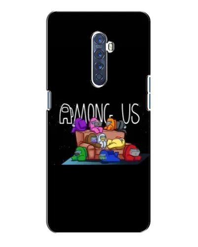 Чехол для OPPO Reno 2 с картинкой «Логотип Among Us»