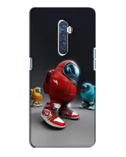 Чехол для OPPO Reno 2 с картинкой «Among Us — 3D стиль»