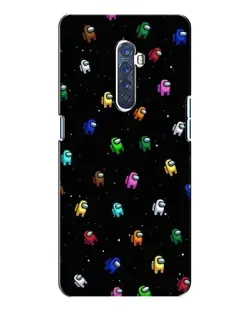 Чехол для OPPO Reno 2 с картинкой «Экипаж Among Us»