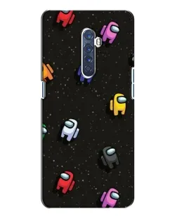 Чехол для OPPO Reno 2 с картинкой «Космический паттерн Among Us»