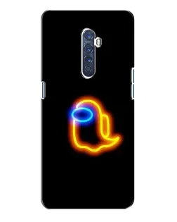 Чехол для OPPO Reno 2 с картинкой «Among Us неоновое сияние»