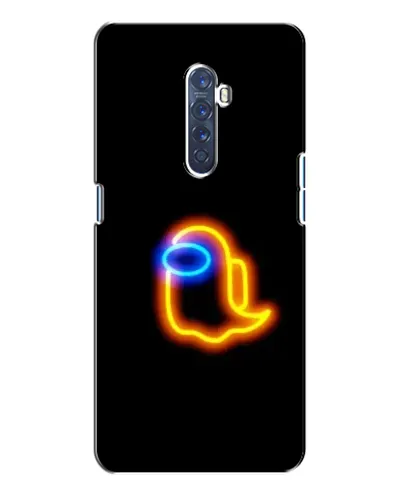 Чехол для OPPO Reno 2 с картинкой «Among Us неоновое сияние»