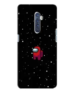 Чехол для OPPO Reno 2 с картинкой «Красный Among Us»