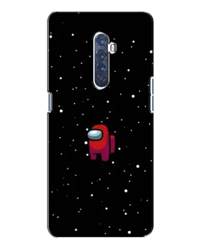 Чехол для OPPO Reno 2 с картинкой «Красный Among Us»