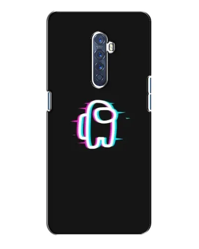 Чехол для OPPO Reno 2 с картинкой «Among Us неон»