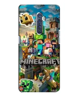 Чехол для OPPO Reno 2 с картинкой «Замок Minecraft»