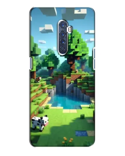 Чехол для OPPO Reno 2 с картинкой «Minecraft летний день»