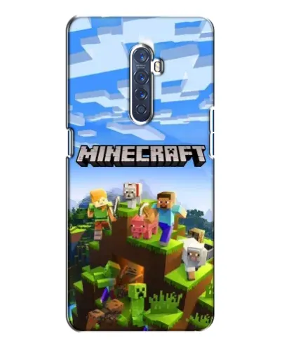 Чехол для OPPO Reno 2 с картинкой «Minecraft классический мир»