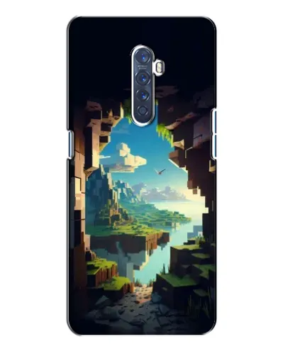 Чехол для OPPO Reno 2 с картинкой «Вид из пещеры»