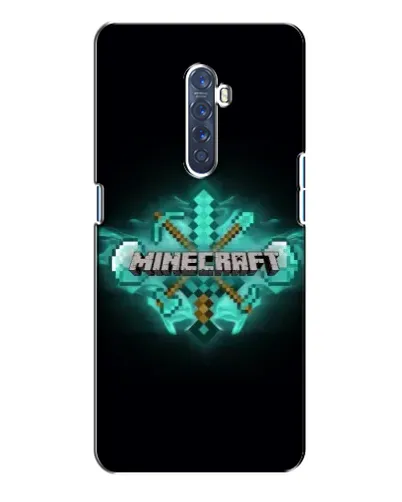 Чехол для OPPO Reno 2 с картинкой «Minecraft Diamond лого»