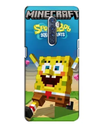 Чехол для OPPO Reno 2 с картинкой «Губка Боб Minecraft» Чехол для OPPO Reno 2 с картинкой «Губка Боб Minecraft»