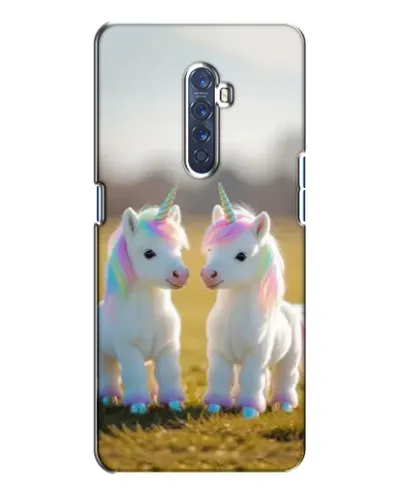 Чехол для OPPO Reno 2 с картинкой «Пара единорогов» Чехол для OPPO Reno 2 с картинкой «Пара единорогов»