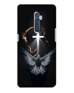 Чехол для OPPO Reno 2 с картинкой «Голубь и Свет»