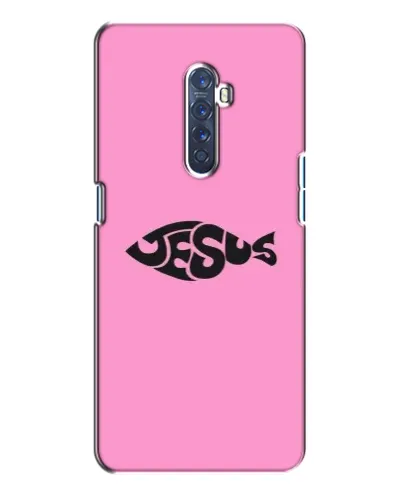 Чехол для OPPO Reno 2 с картинкой «Розовый символ Jesus» Чехол для OPPO Reno 2 с картинкой «Розовый символ Jesus»