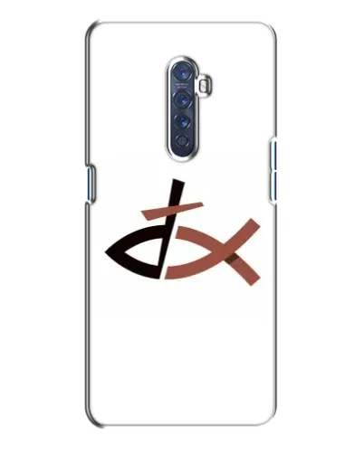Чехол для OPPO Reno 2 с картинкой «Рыба и крест» Чехол для OPPO Reno 2 с картинкой «Рыба и крест»