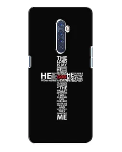 Чохол для OPPO Reno 2 з картинкою «Текстовий хрест»