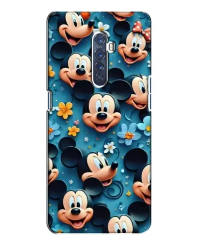 Чехол для OPPO Reno 2 с картинкой «Паттерн Микки и Минни» Чехол для OPPO Reno 2 с картинкой «Паттерн Микки и Минни»
