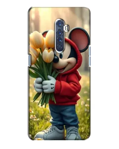 Чехол для OPPO Reno 2 с картинкой «Микки с тюльпанами» Чехол для OPPO Reno 2 с картинкой «Микки с тюльпанами»