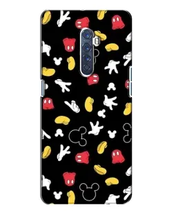 Чехол для OPPO Reno 2 с картинкой «Графический принт лапок»