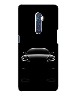 Чохол для OPPO Reno 2 з картинкою «Силует Tesla Night»