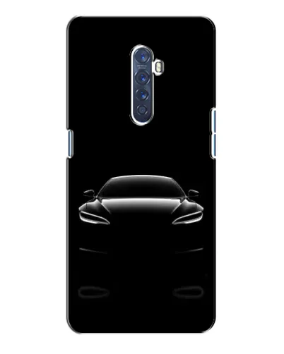 Чохол для OPPO Reno 2 з картинкою «Силует Tesla Night»
