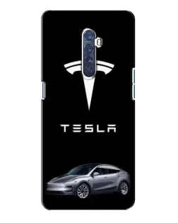 Чохол для OPPO Reno 2 з картинкою «Tesla Model Y»