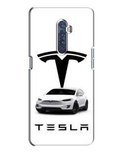 Чохол для OPPO Reno 2 з картинкою «Tesla White Style»