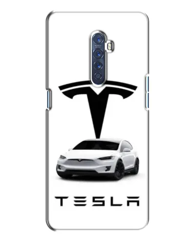 Чохол для OPPO Reno 2 з картинкою «Tesla White Style»