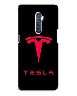 Чохол для OPPO Reno 2 з картинкою «Tesla Red Logo»