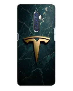 Чохол для OPPO Reno 2 з картинкою «Мармурова Tesla Gold»