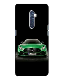 Чехол для OPPO Reno 2 с картинкой «Mercedes — неоновый лого»