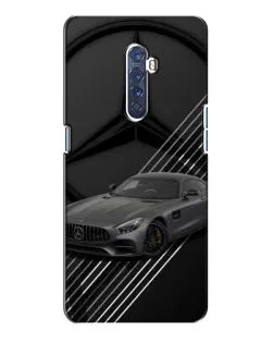 Чехол для OPPO Reno 2 с картинкой «Mercedes AMG — графика»