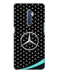 Чехол для OPPO Reno 2 с картинкой «Mercedes — бирюзовый акцент»