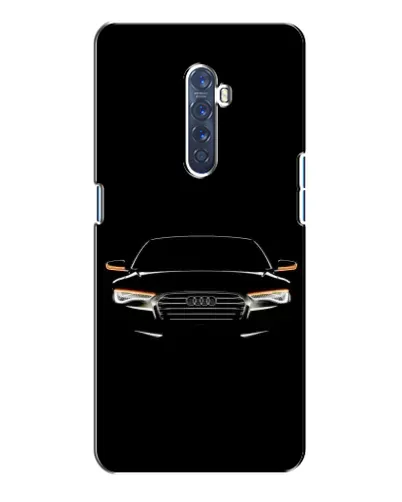 Чехол для OPPO Reno 2 с картинкой «Audi — ночной контур»
