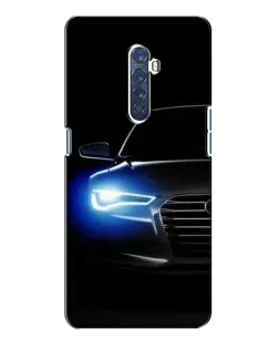 Чохол для OPPO Reno 2 з картинкою «Неоновий погляд Audi»