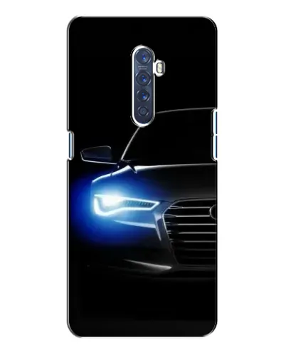 Чехол для OPPO Reno 2 с картинкой «Неоновый взгляд Audi»