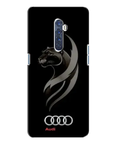 Чехол для OPPO Reno 2 с картинкой «Графика — пантера и Audi»