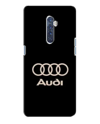 Чехол для OPPO Reno 2 с картинкой «Audi — золотой логотип»
