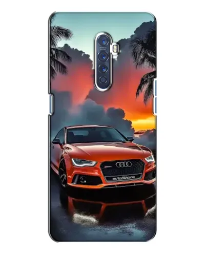 Чехол для OPPO Reno 2 с картинкой «Audi — закат»