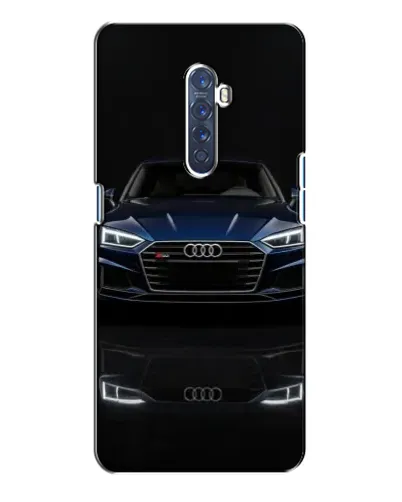 Чехол для OPPO Reno 2 с картинкой «Audi — ночное отражение»