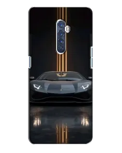 Чохол для OPPO Reno 2 з картинкою «Lamborghini золоті лінії»