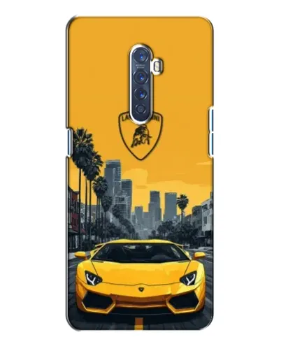 Чохол для OPPO Reno 2 з картинкою «Жовтий Lamborghini місто» Чохол для OPPO Reno 2 з картинкою «Жовтий Lamborghini місто»