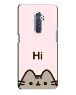 Чехол для OPPO Reno 2 с картинкой «Пушин говорит Hi»